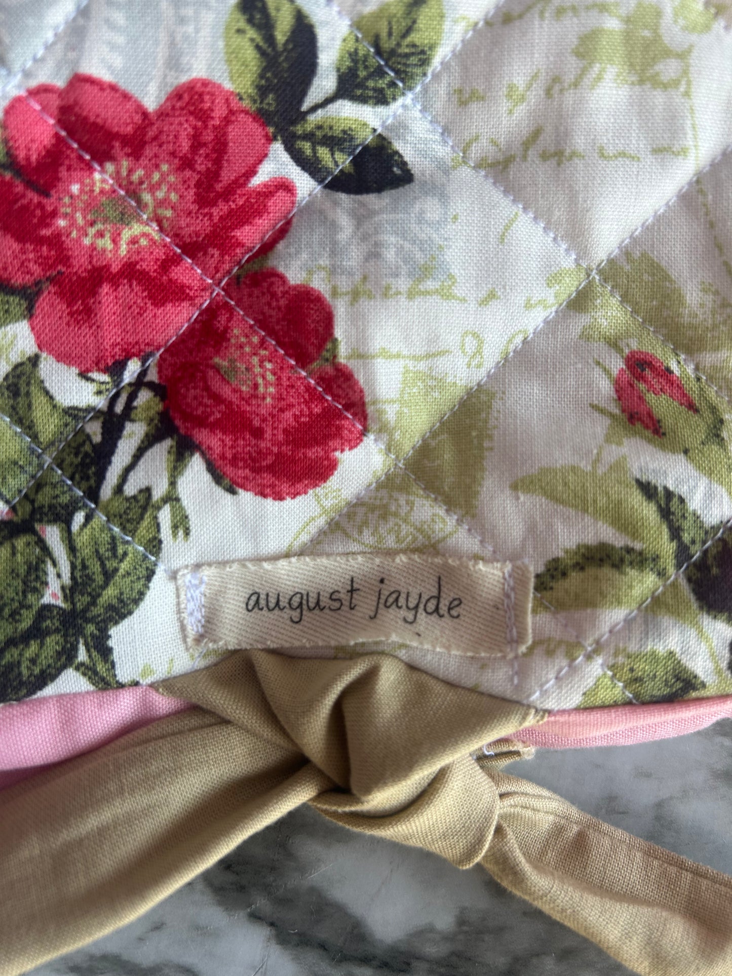 Blush and Bloom Book Bag